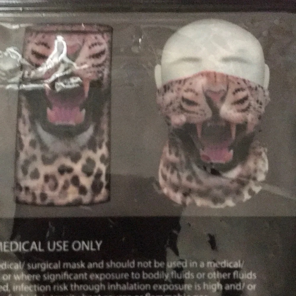 6/$20 New sealed Animal face gaiter